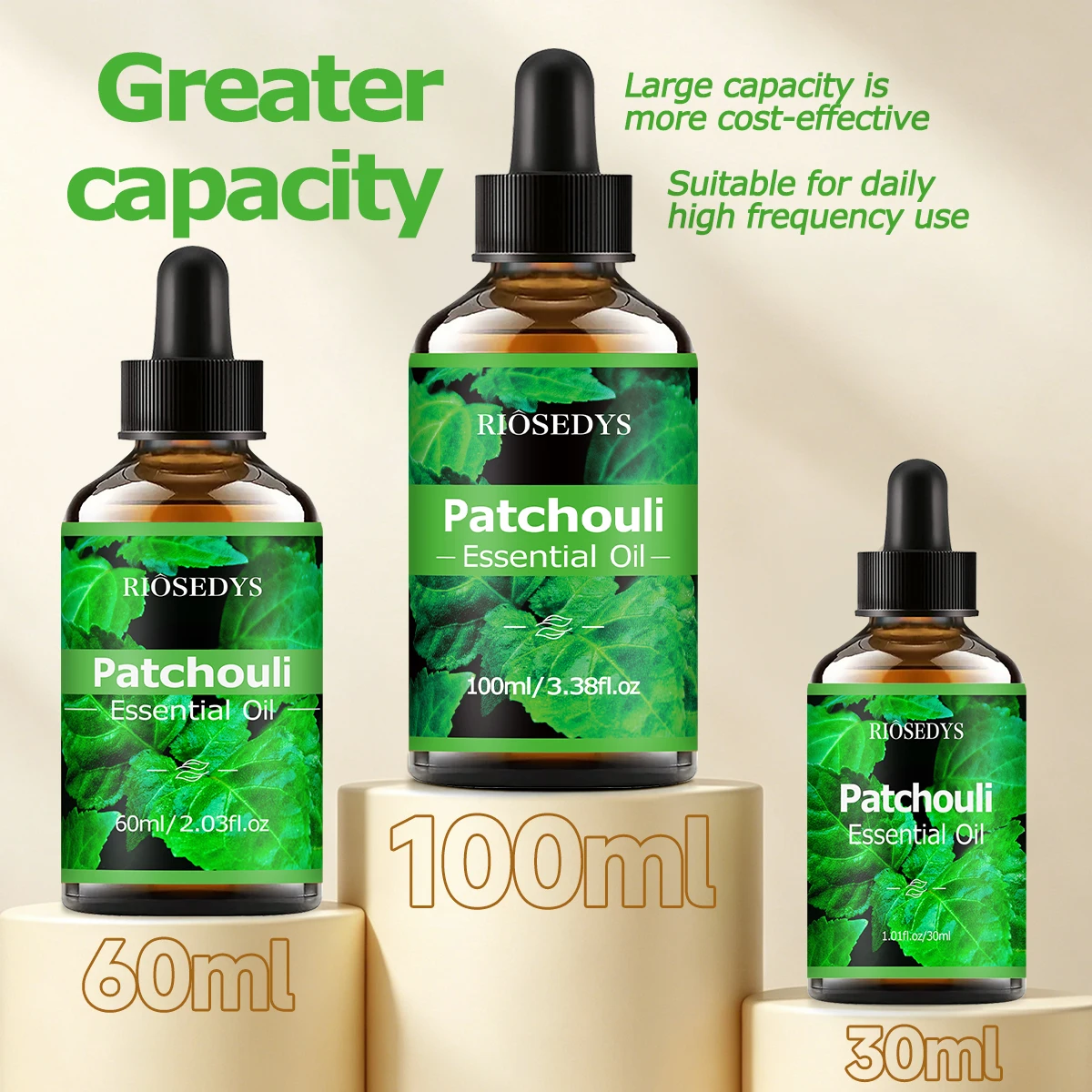 Patchouli-Ätherisches Öl, warmes, holziges Duftöl für Diffusoren, Aromatherapie und DIY-Duftbasteleien, reiches und intensives Aroma – Detail 2