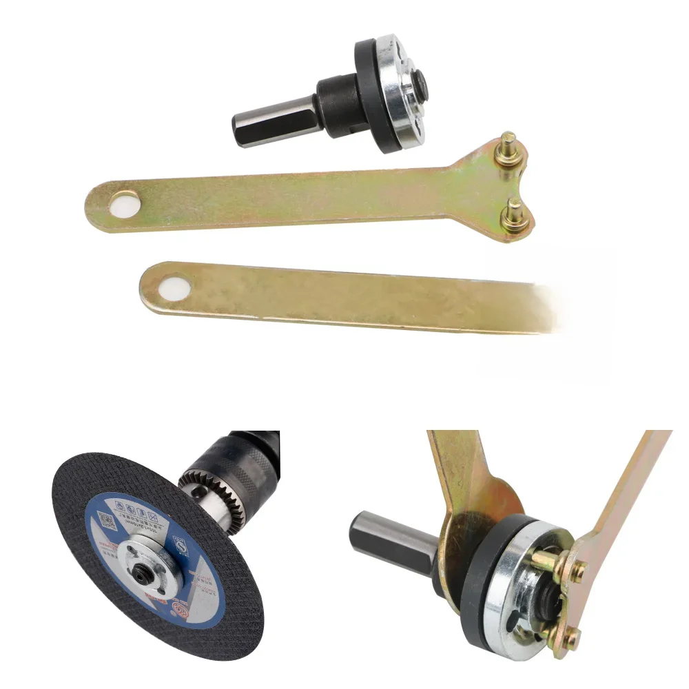 Broca Elétrica Conversão Angle Grinder, Biela para corte de disco, Roda de polimento, Metais Handle