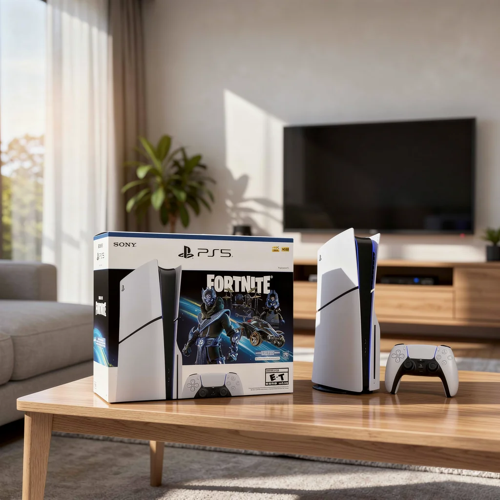 Sony ps5 Slim Disc Edition _ Fortnite Cobalt Star Bundle