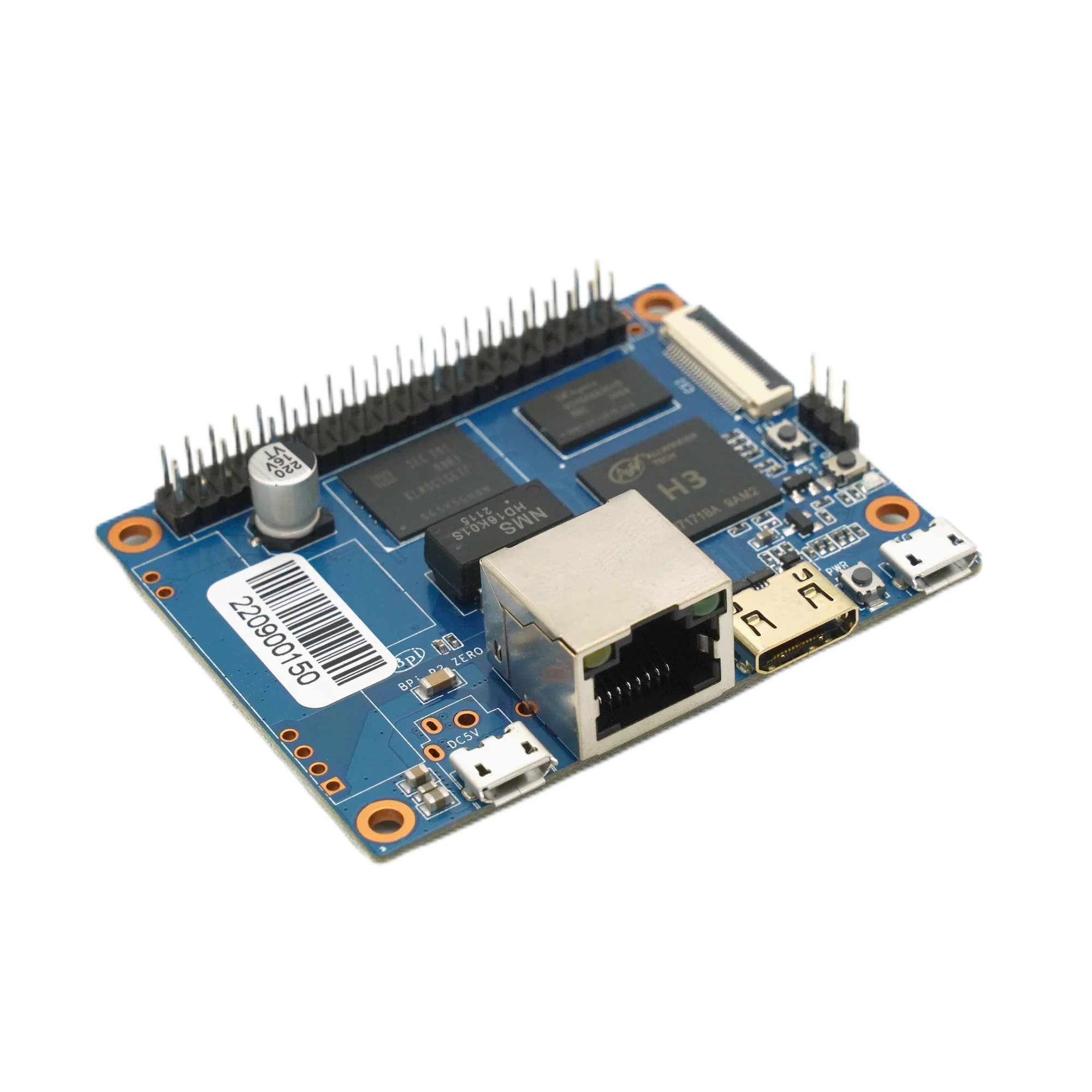 Banana Pi BPI-P2 Zero With Case Power POE Allwinner H3 Quad-core Cortex-A7 512M DDR3 8G eMMC Support PoE Run OS Android Linux