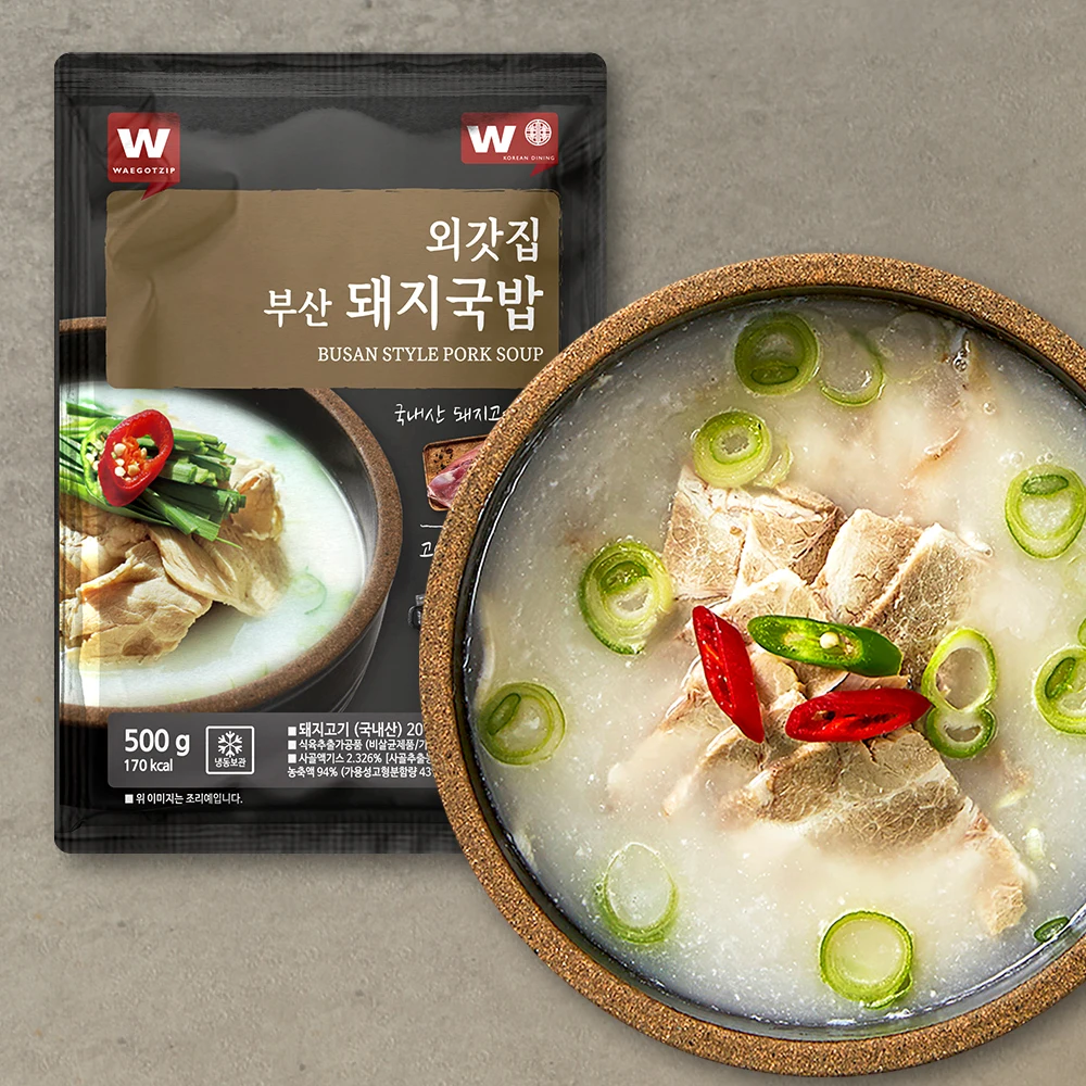 [Waegotzip] Busan style pork soup 500g X 3 EA / pig soup rice