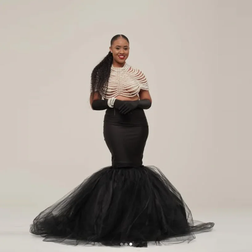 

Шикарная тюлевая юбка Русалка в полный рост Длинные юбки Женская женская черная тюлевая макси-юбка на заказ для вечеринки