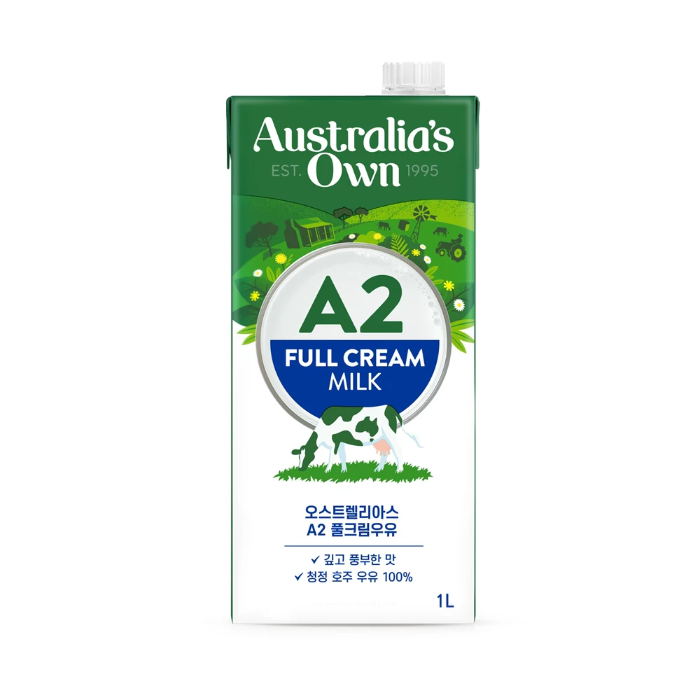 Ostrelias A2 susu disterilkan 3.5% 1L 12 mouse