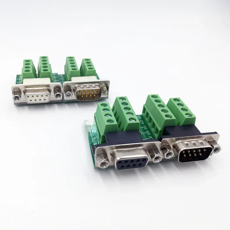 Złącze DB9 Moduł terminala RS232 RS485 Adapter Sygnały Konwerter interfejsu Męski żeński COM D sub 9Pin — zdjęcie 2