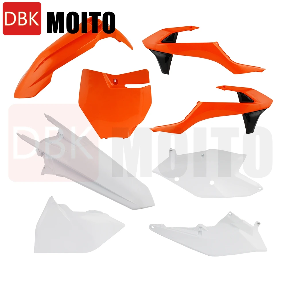 Complete Orange/White Plastic Body Kit For KTMSX 125 2016-2018 KTM SX 150 2016-2018 KTMSX 250 2017-2018 KTMSX-F 250 2016-2018