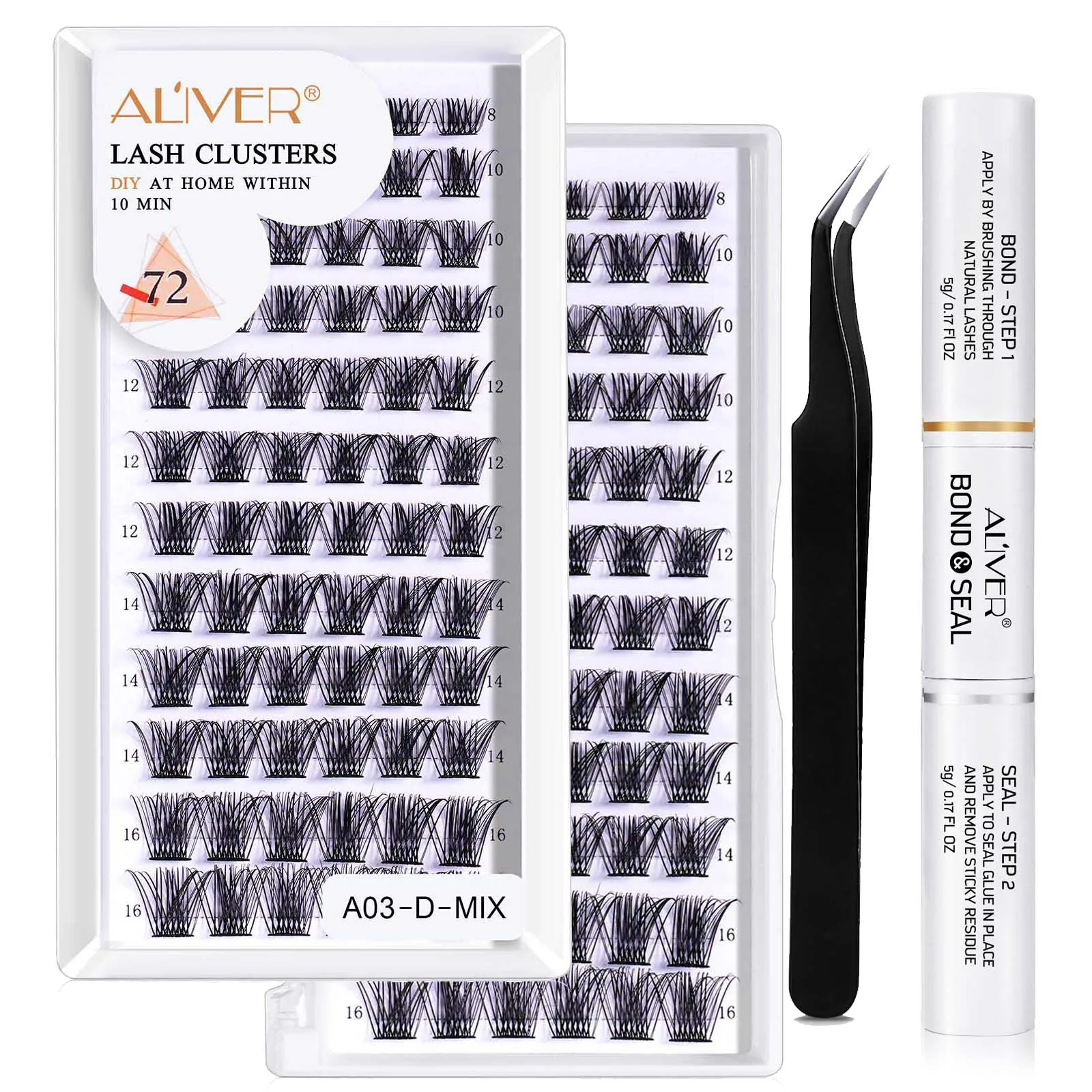 Multipack False Eyelashes Lash Clusters Lengthening Wisps 8mm-16mm 144 Clusters Contact Lens Friendly Reusable DIY Strip Lashes