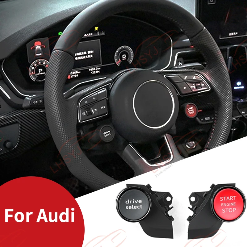 R8 Style Steering Wheel Engine Start Stop Switch Driving Select Button For VW Audi A3 RS3 A4 A5 A6L A7 A8 Keyless Start System