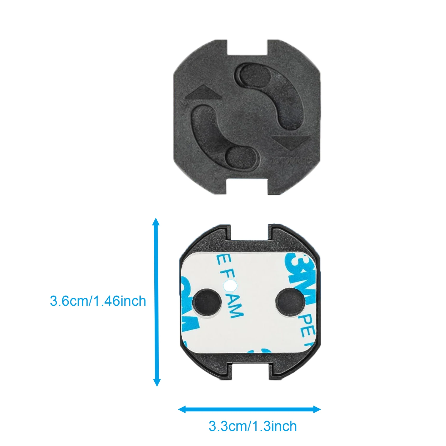 Baby safety socket protector, easy to install and remove safety device for standard sockets3.5cm*3.2cm