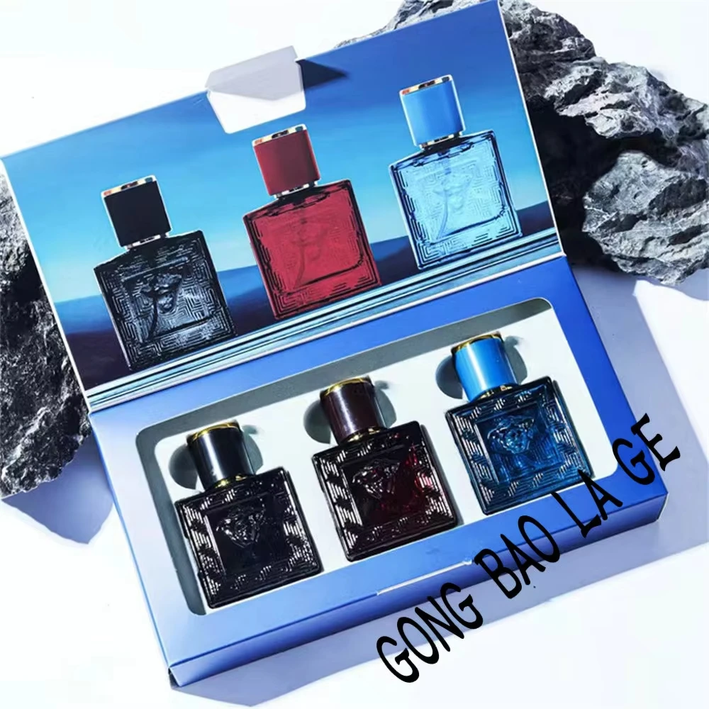 3Pcs Men's Cologne Gift Box Set, Luxury Woody Aromatic Scent, Long Lasting Masculine Eau De Parfum Spray for Him