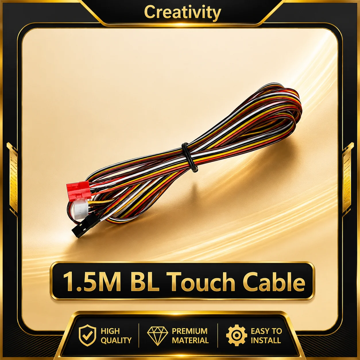 BL Touch Cable 3D Printer Parts 1.5M/140cm Wire Extension Touch Cable Auto Leveling Upgrade for Ender 3 CR 10 3D Printer Kit
