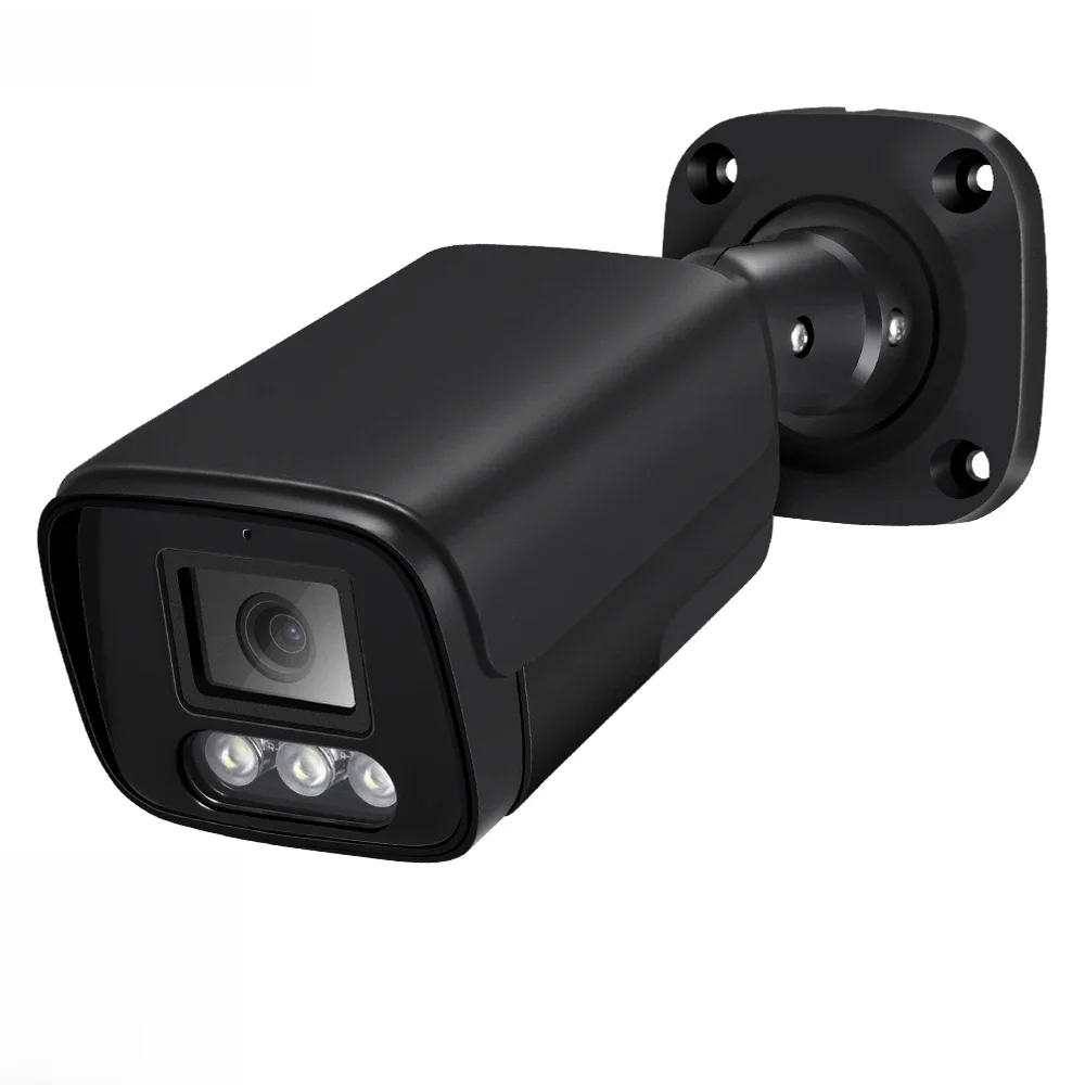 ASECAM 4K 8MP IP Camera Audio CCTV Opname Outdoor POE H.265 Onvif Metaal Zwart 4MP Menselijke detectie Bewakingscamera - afbeelding 2