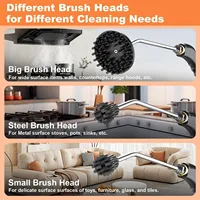 3800W High Pressure Steam Cleaner, Portable Household & Car Steam Cleaning Machine with Handheld Spray Gun, High Temperature Multipurpose Cleaner for Kitchen, Bathroom, Upholstery, Tile, Grout & Auto Detailing 3