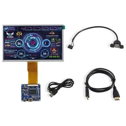 New 1024*600 7 inch IPS LCD Screen Temperature CPU GPU SSD Monitoring Secondary Display Monitor For AIDA64 Computer Raspberry Pi