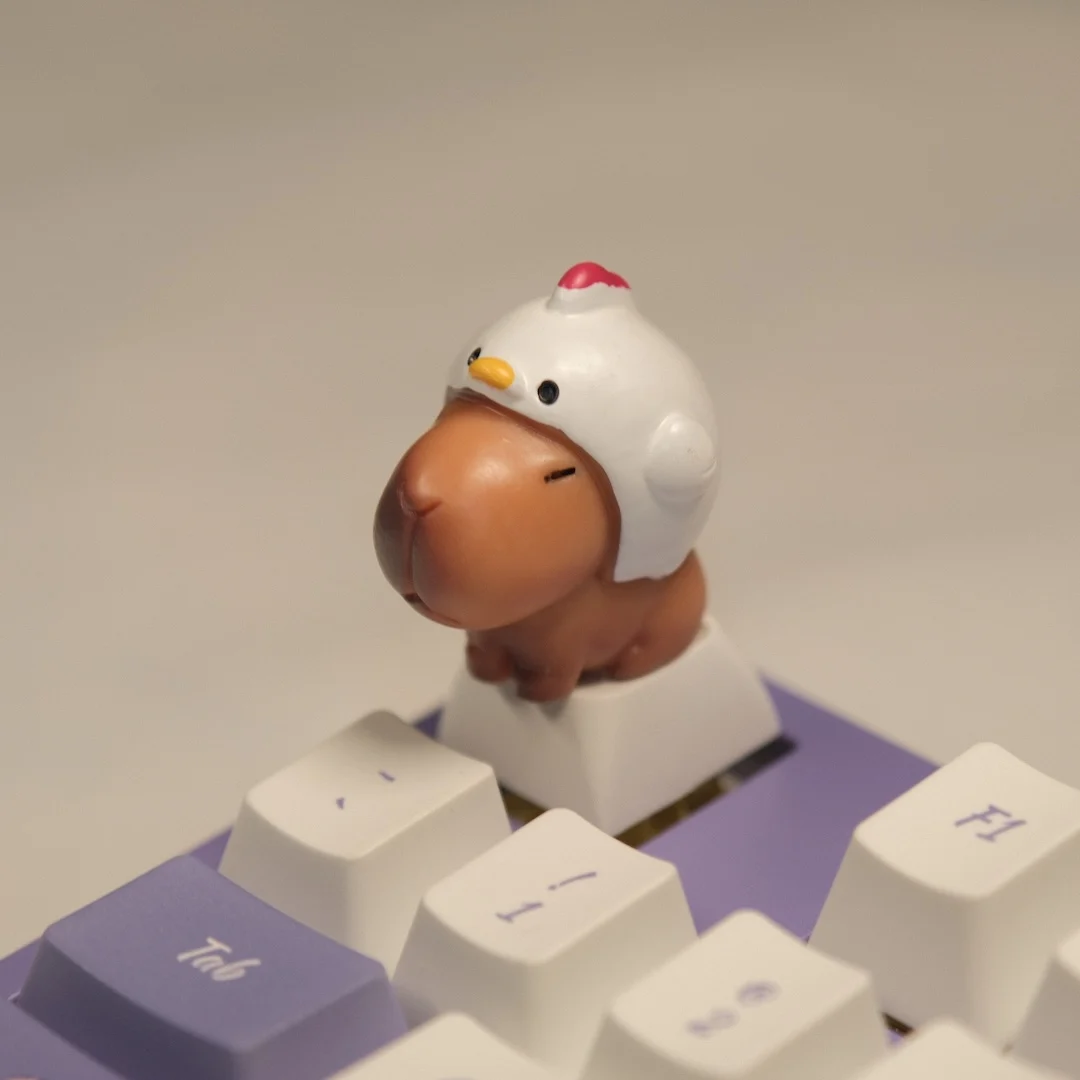 Cute Capybara Keycaps XDA Profile ABS Custom Mechanical Keyboard Keycap Set Kawaii DIY Desk Decor Gift