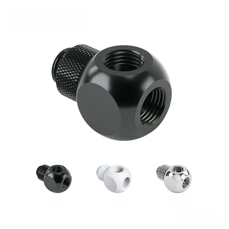 Barrow biały czarny srebrny G1/4 "X3 3-drożna rura 360 obrotowe złączki adaptera, podzielone chłodzenie wodą akcesoria komputerowe, TX3T-A01 — zdjęcie produktu 7