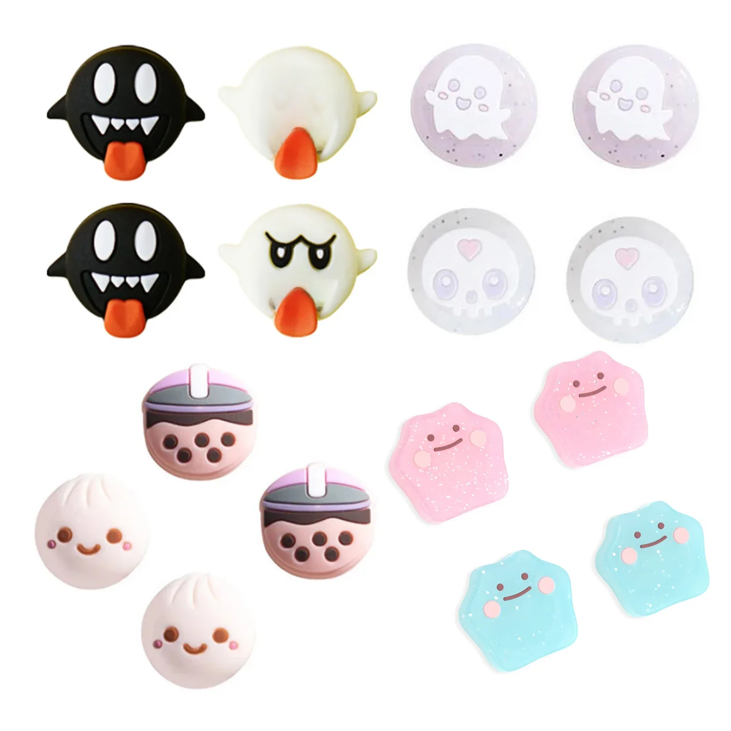 Capuchon de poignée en Silicone, mignon, couverture souple pour Nintendo Switch Oled NS Lite pour Sony PS5 PS4 Pro PS3 Xbox One/360 série X/S