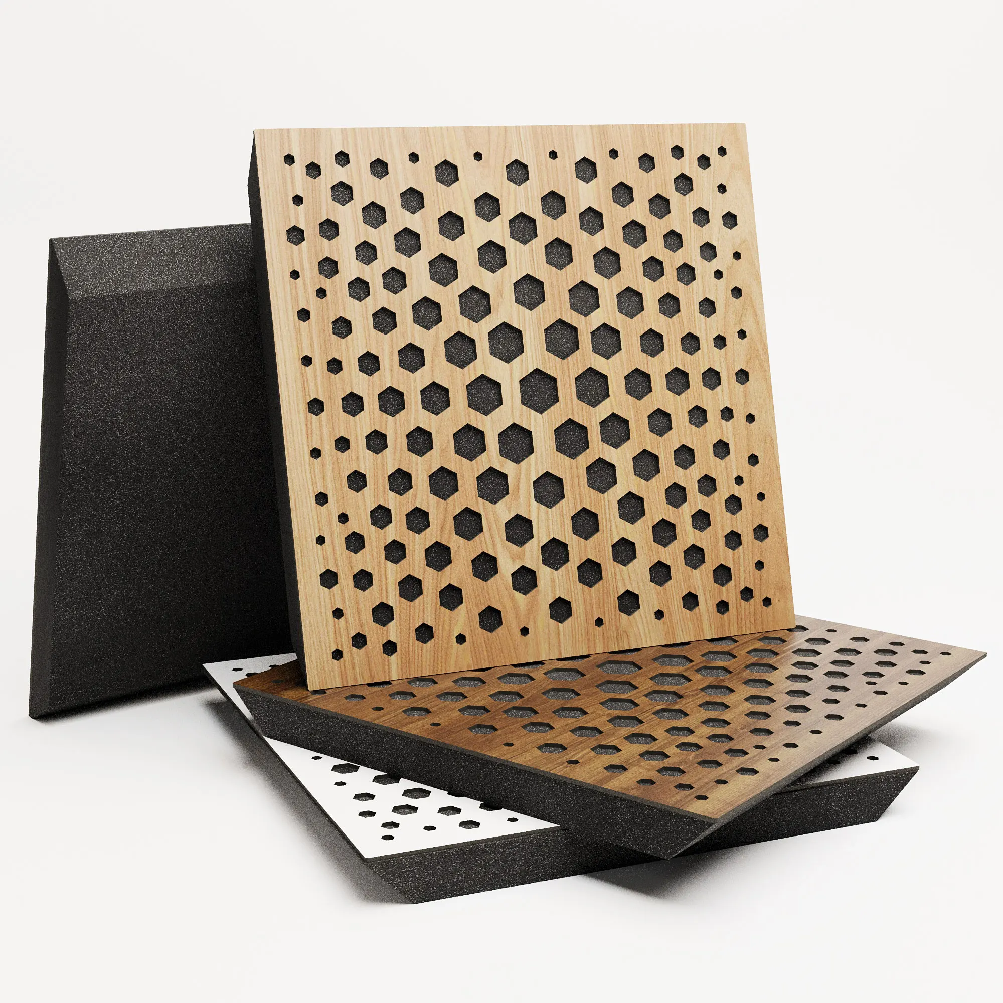 Acoustic Panel ''Comb'' Basstrap Absorber Diffuser Bass Trap Diffusing Music Soundproof HIFI Recording Studio Professional Foam