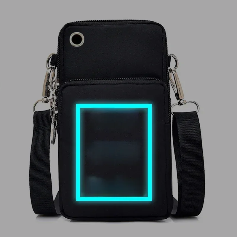 DIY Your Like Photo or Logo Women Men Customized Print Mobile Phone Bag Luminous Shoulder Bag Mini Handbag CrossBody Bag Purse — zdjęcie 2