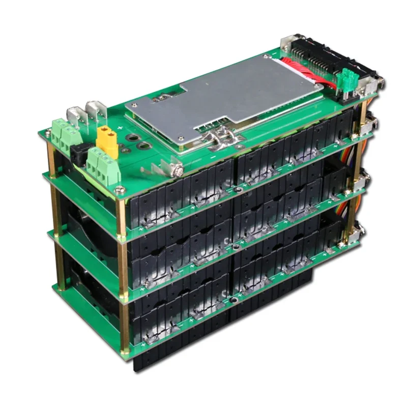 64V 17S moc ściany 18650 akumulator 17S BMS Li-ion litowo 18650 uchwyt baterii BMS PCB DIY Ebike bateria 17S opakowanie na baterie — zdjęcie 2