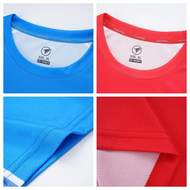 Badminton clothing Men Women tshirt and Shorts Table tennis clothes Suit 2023 Sports Round Neck Tee Leisure Short Sleeve Tops