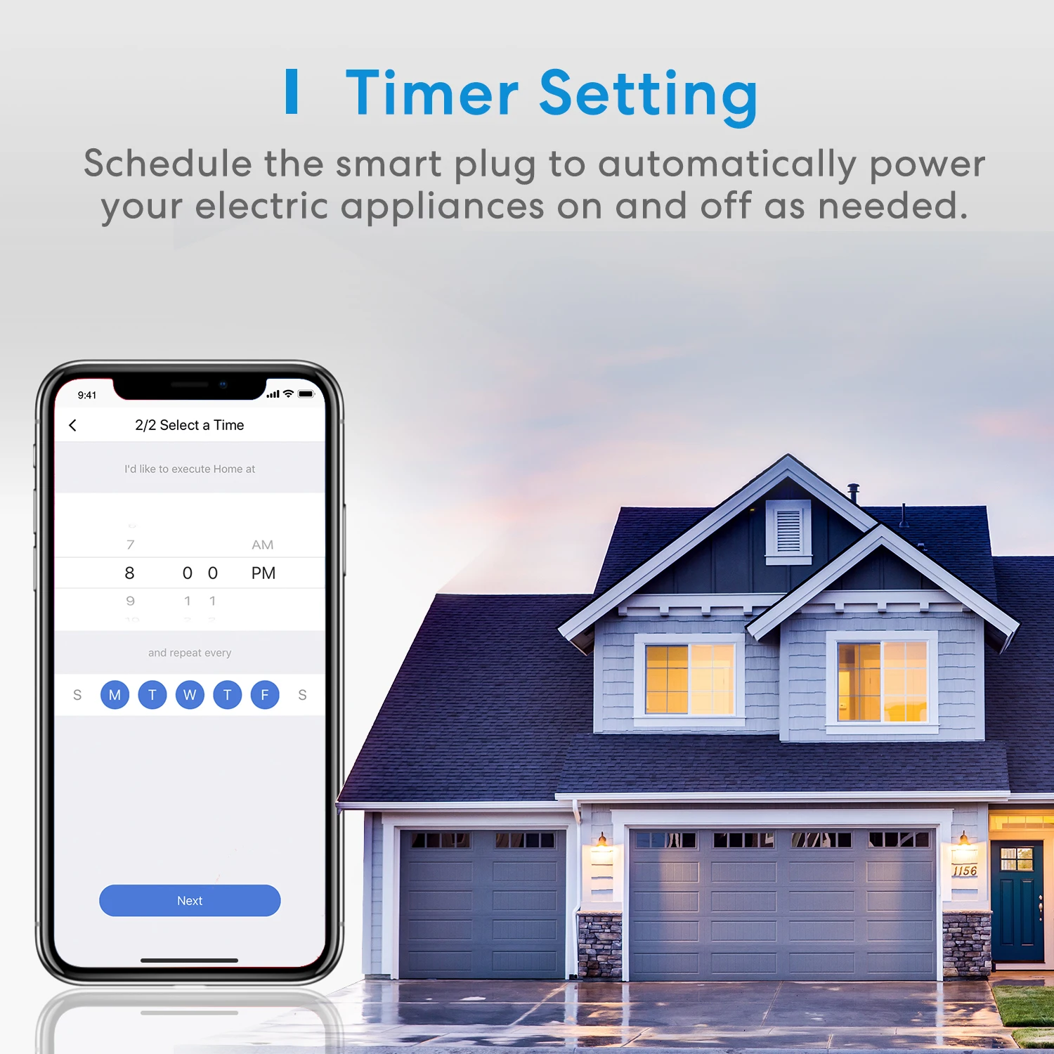 Meross HomeKit Smart Plug AU Plug WiFi Outlet with Timer Function Work with Apple HomeKit Siri Alexa Google Assistant