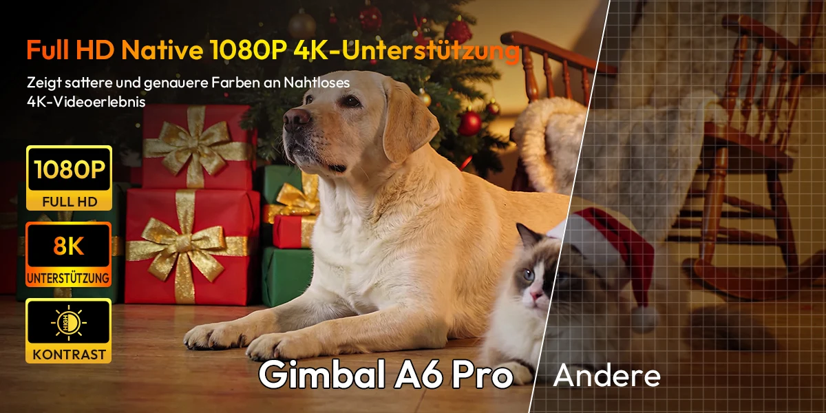 XGODY 650ANSI 8K-Projektor, 1 GB RAM + 32 GB Speicher, Android 14.0, Autofokus, Keystore-Korrektur, Gimbal, A6 Pro Beamer – Detail 4