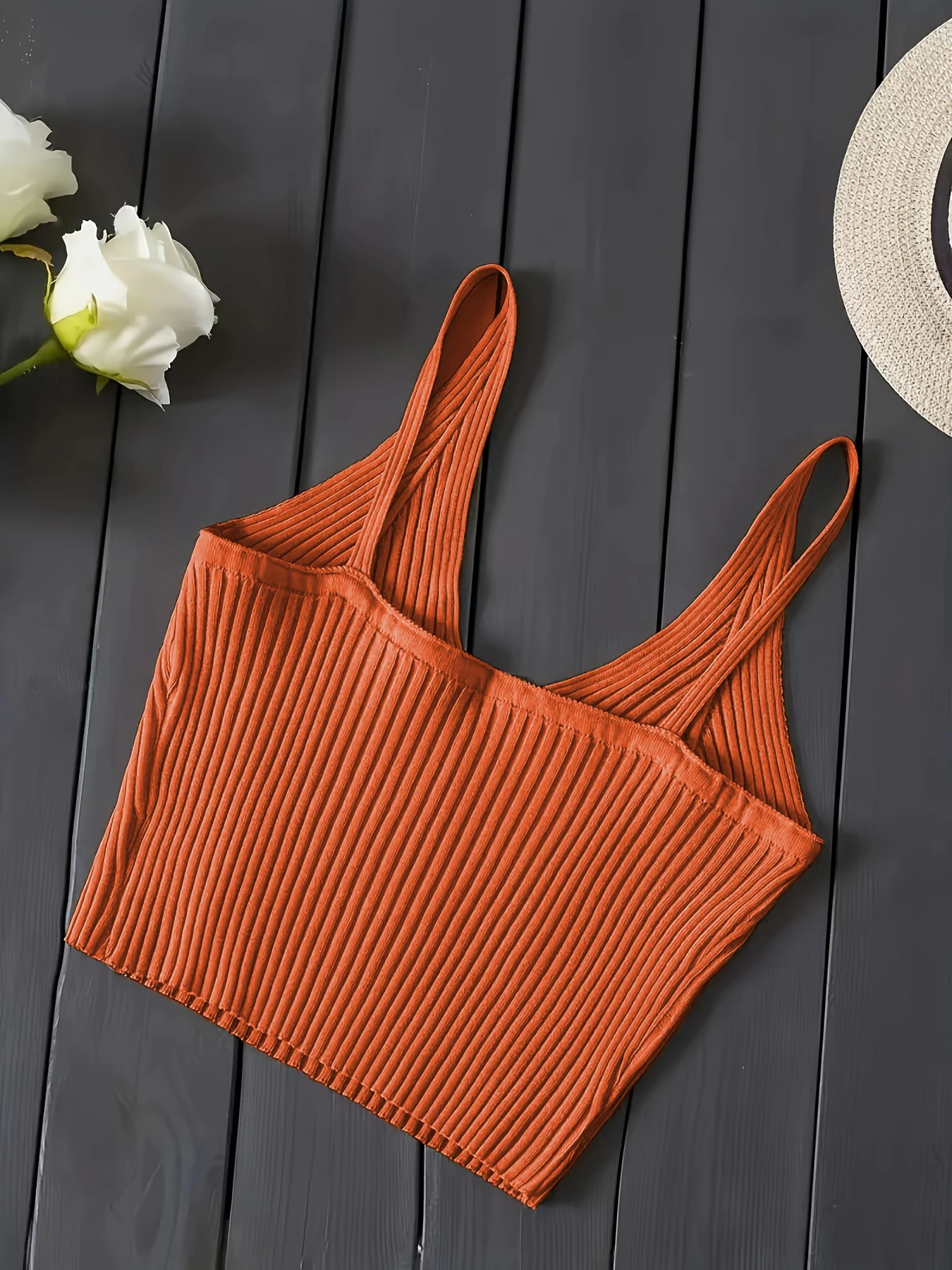 Sexy Crop Tops Knit Halter Tank Top Women Summer Camis Backless Camisole Fashion Ribbed Tube Top Female Sleeveless Cropped Vest