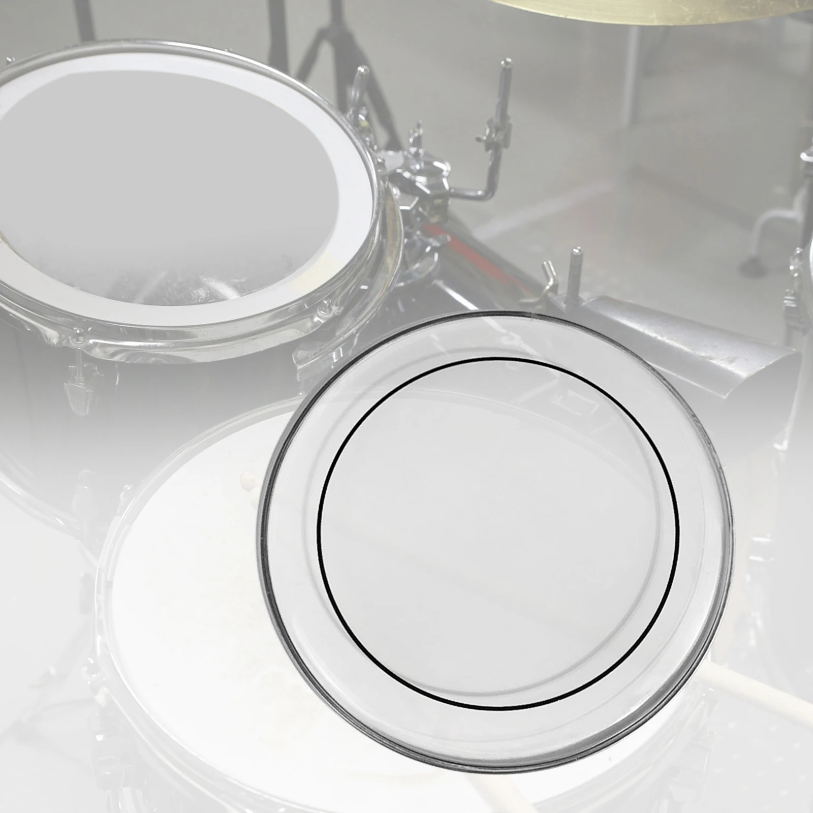 Tooyful Clear Double Layer Drum Head Drum Skin for Drum Kit Set Percussion Accessories