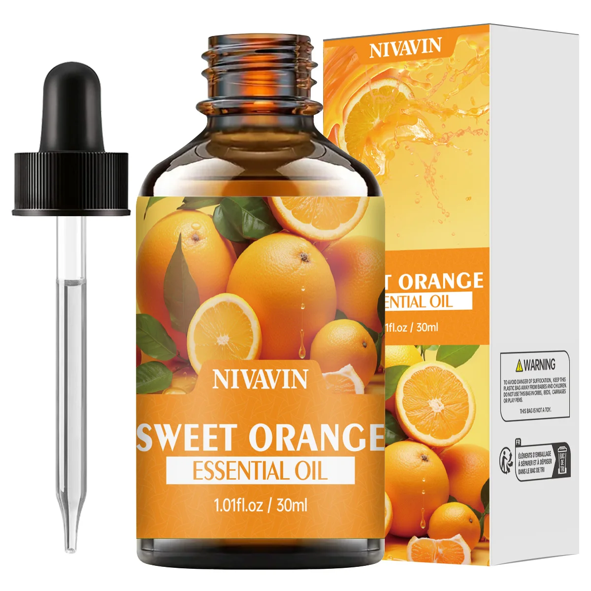 

30ml/60mlNIVAVIN sweet orange essential oil body massage skin care hydration and air freshness