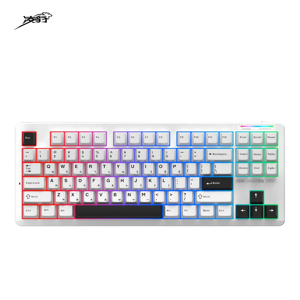 

K87 Tri-Mode Mechanical Keyboard Wireless TKL Gaming Keyboard Hot Swap RGB Backlit Gasket Structure Linear Switch