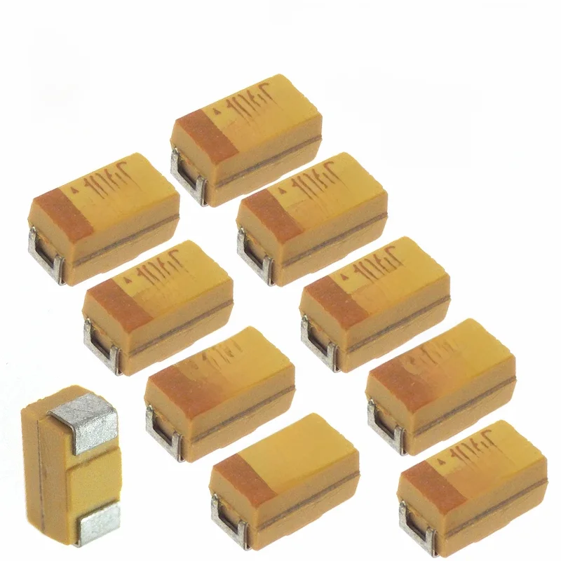 10/20/50 sztuk Brand new oryginalny SMD kondensator tantalowy 106K 10UF 16V ± 10% 106C typ A 3216 1206 pojemność wysokiej jakości — zdjęcie 2