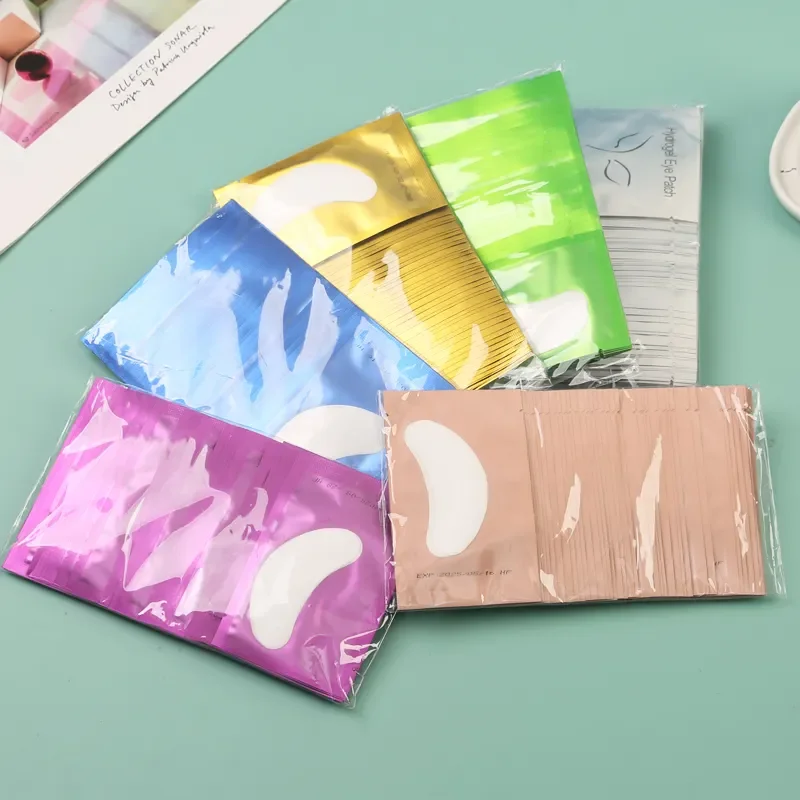 50 paires de patchs de Gel réutilisables sous les yeux, autocollants d'extension de cils pour l'hydratation et la précision du maquillage