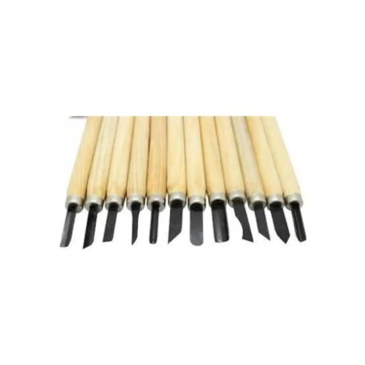 Chisel Wood Carving Set 12 Pieces Blade Length: 100 mm Chisel 210 mm Create Your Own Shapes for Hobby Making