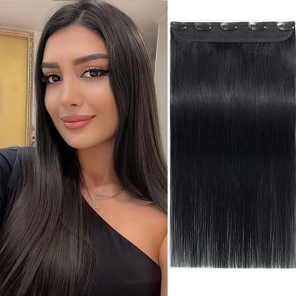 extension-per-capelli-invisibili-senza-cuciture-con-clip-lunghi-e-lisci-5-clip-pezzo-unico-extension-a-halo-capelli-umani-remy-colore-marrone