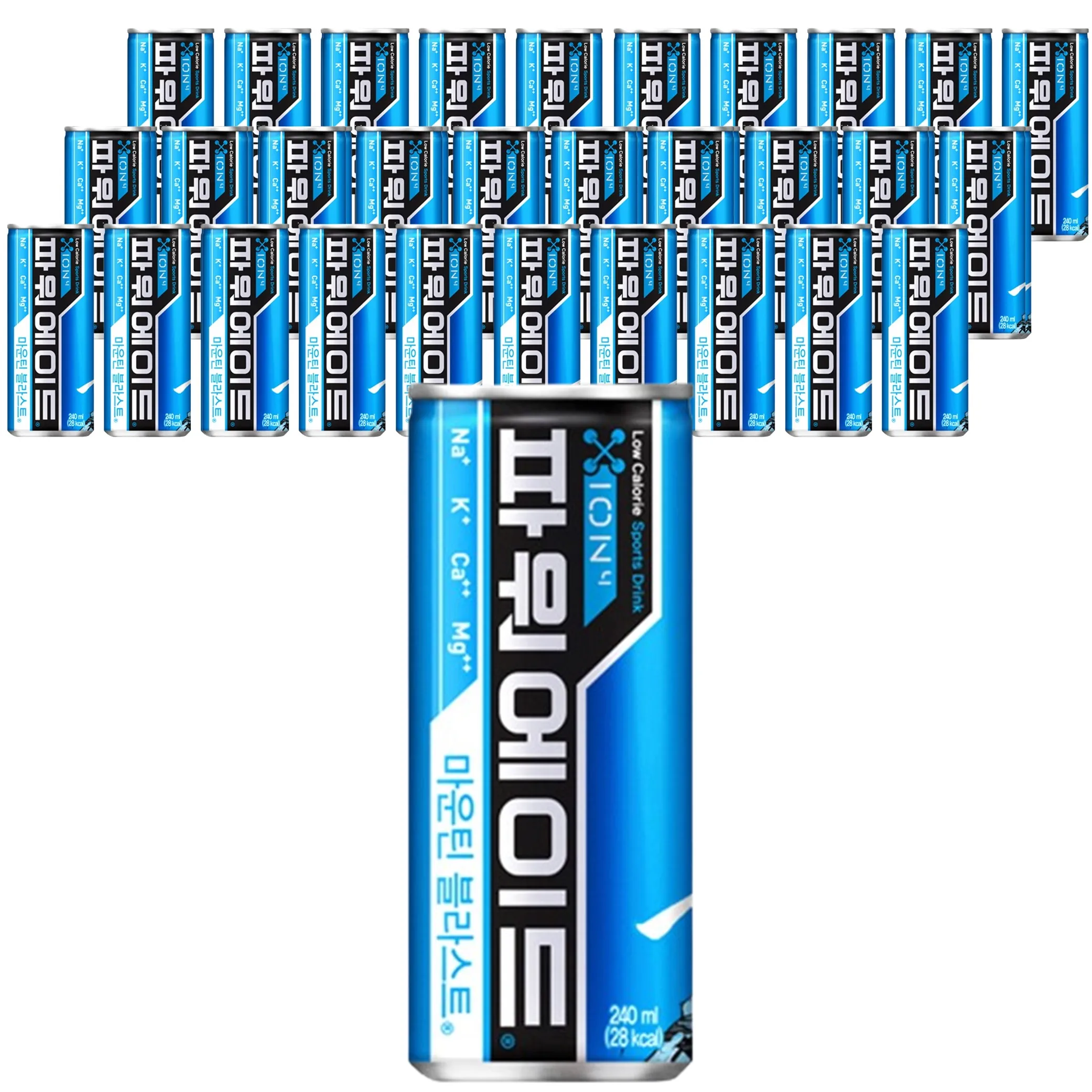 Power-Ade Mountain Blast, 240ml, 30 cans