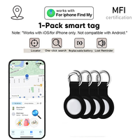 Smart Tag Bluetooth Tracker, Keys Finder Item Locator Smart Tag Up to 1 Year Battery For iPhone Apple Find My (only IOS)
