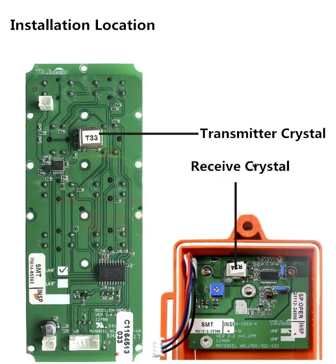 Oscylator kryształowy zdalnego sterowania do nadajnik-odbiornik przemysłowego TX RX