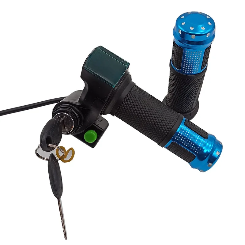 AliExpress LED Voltage Display Ebike Accelerator Throttle Handle Hall Turner 5V to 99V Full Battery Compatible for Electric Scooter Bicycle