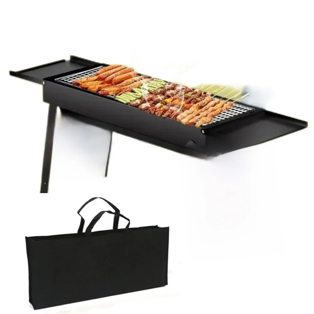 Barbecue de camping en plein air, gril à charbon portable pliable T1, outils pour la maison