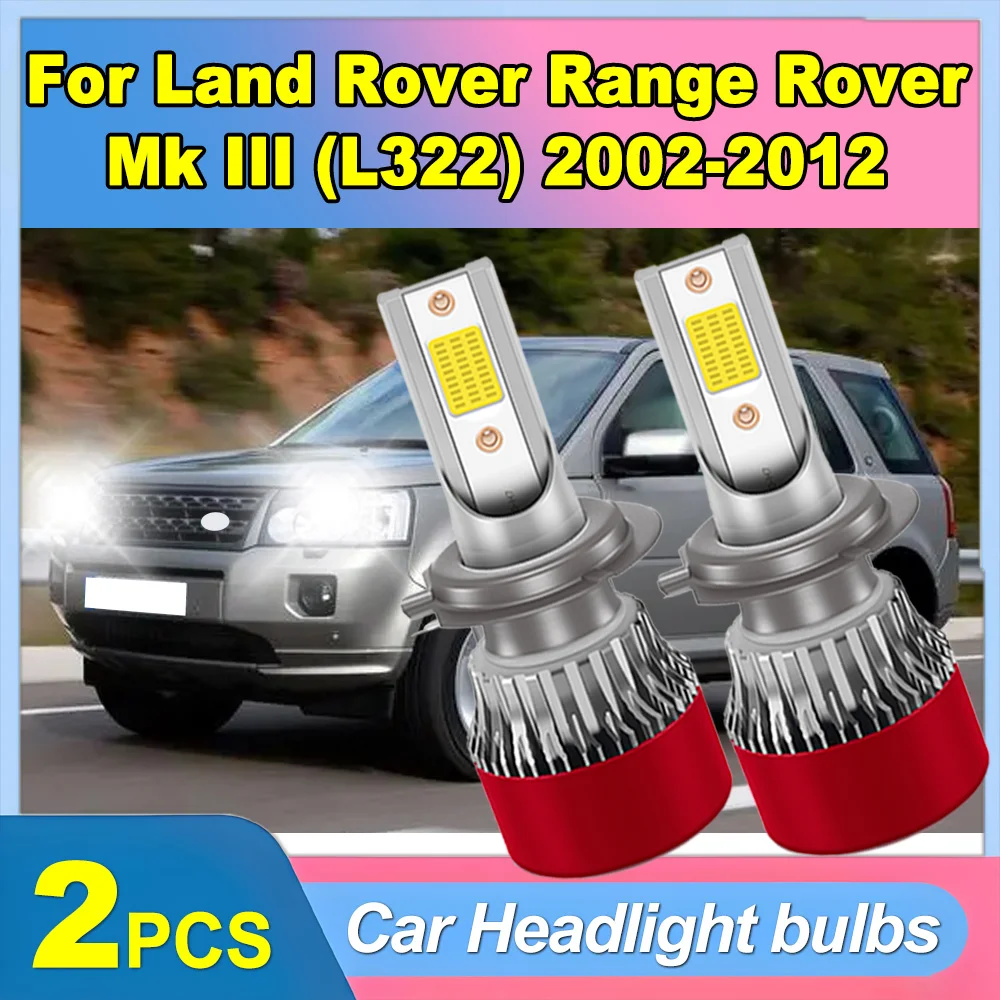 

2PCS 30000LM Car LED Headlight Bulbs 150W 6000K White Turbo Auto Headlamps For Land Rover RANGE ROVER Mk III (L322) 2002-2012