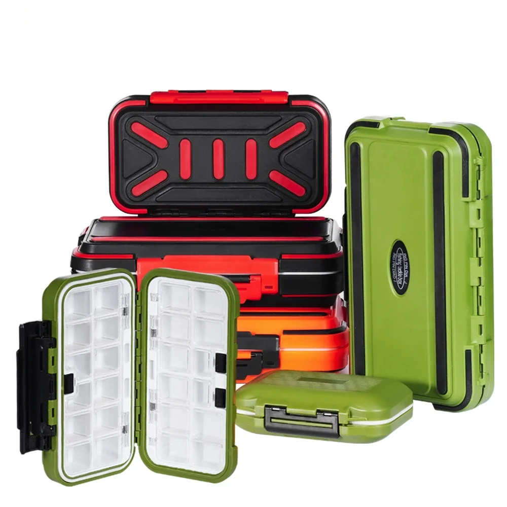 Boîte de matériel de pêche étanche, accessoires de pêche, boîte de rangement d'outils, hameçon, leurre, faux appâts, boîtes pour produits de pêche à la carpe