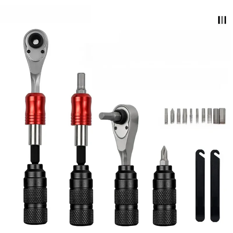 AliExpress enlee ENLEE Ratchet Wrench Tool Set Socket Multi-Function Tool Repair Tool Box Repair Mountain Bike Road