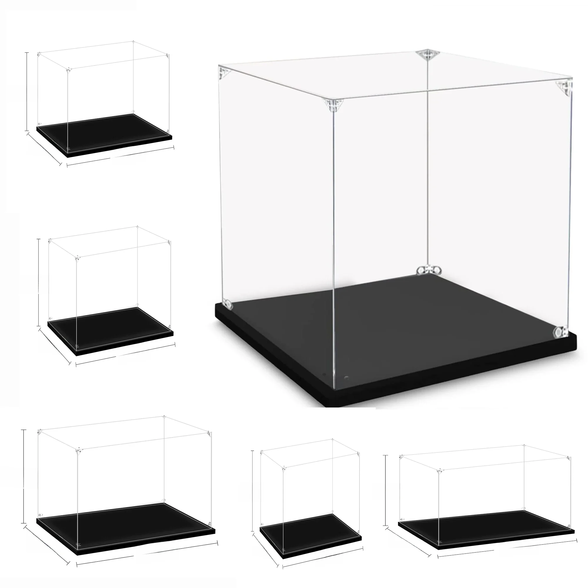 150 size Acryl Vitrine voor Collectibles Monteren Helder Stofdicht Display Box voor Actiefiguren Model Pop Speelgoed Display - afbeelding 2