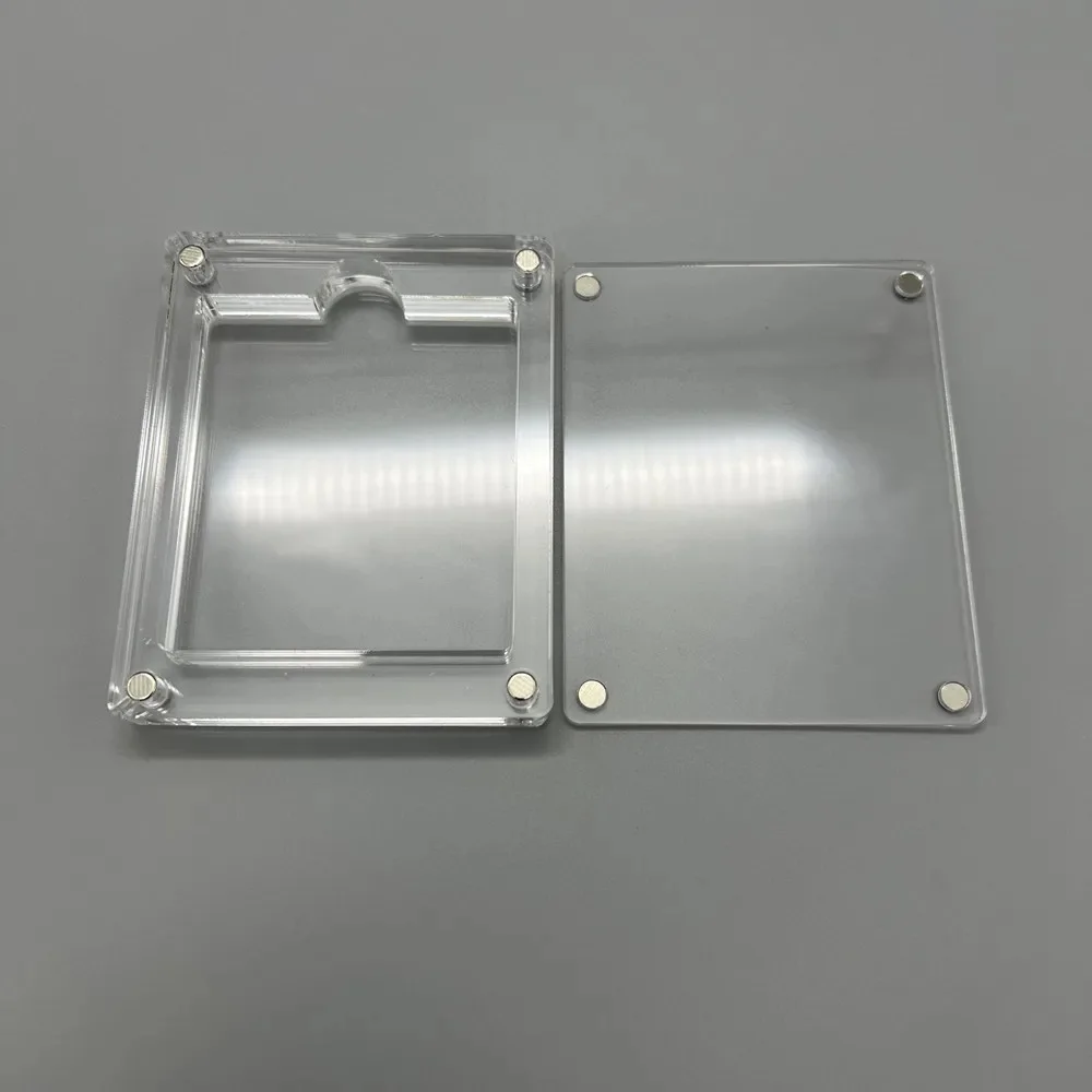 Jeden gniazdo Wysoka przezroczystość Akrylowa magnetyczna osłona ssąca Pudełko do przechowywania gier Twarda obudowa na kartridż GameBoy GB GBC — zdjęcie produktu 4