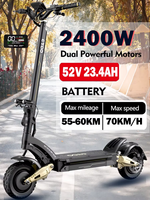 DUOTTS New Electric Scooter S30 2400w Dual Motor 52v Electric Scooter Max Speed 70km/h 10 Inch Vacuum Tyres Foldable Escooter
