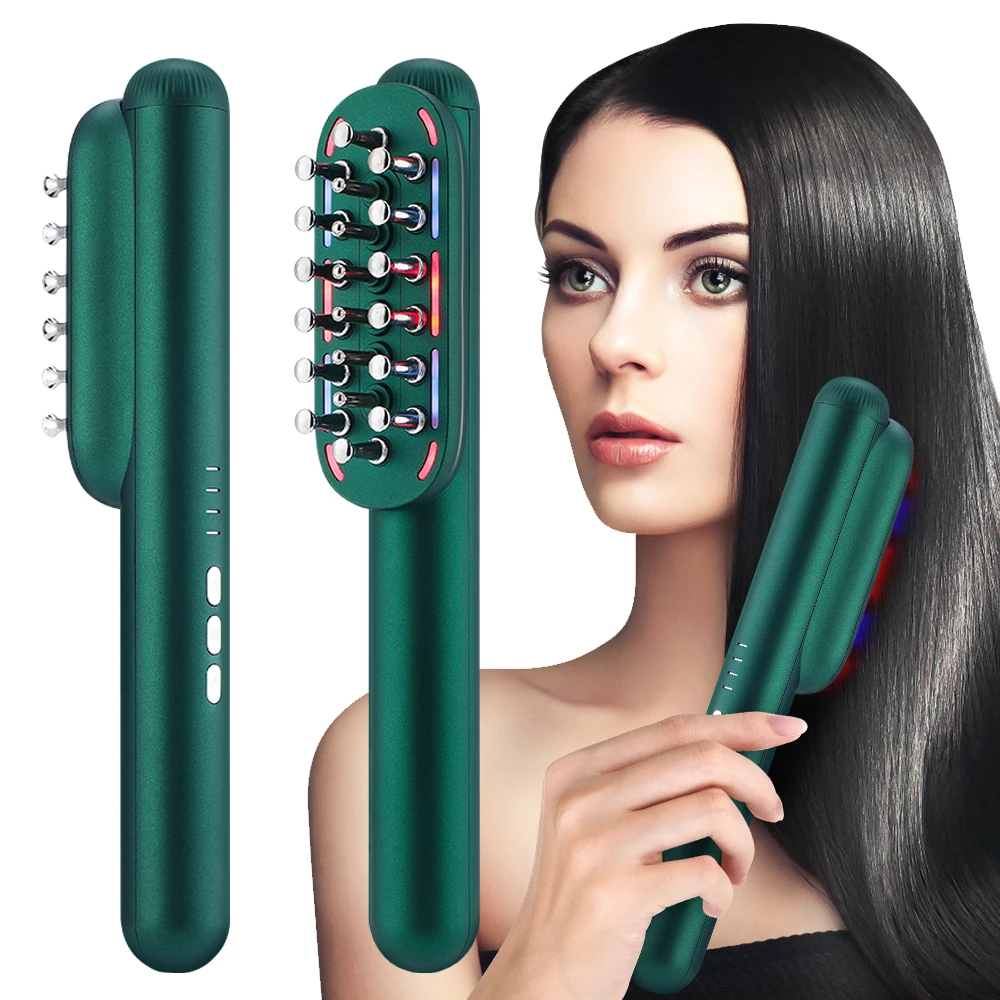 

RF Hair Growth Comb EMS Electric Scalp Massager Laser Hair Growth Laser Comb With LED Light Massage Hairbrush Hair LossTreatment