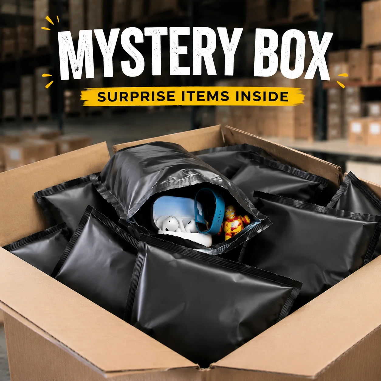 Electronics Gadgets To Gift - Boîte mystère avec des surprises imprévisibles,