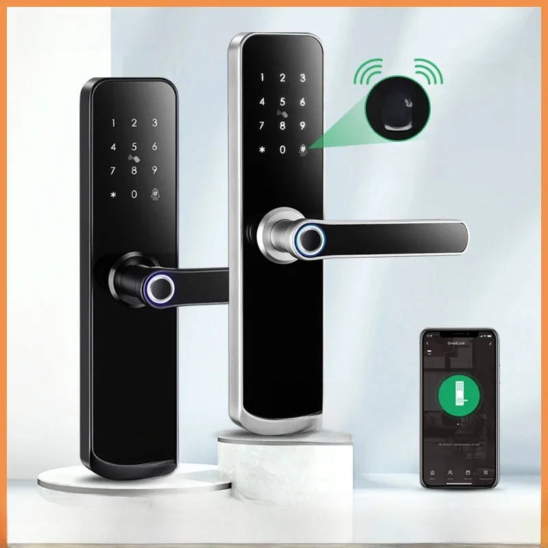Nieuwe X6 Waterdichte Tuya Smartlife Beveiliging Vingerafdruk Wifi Smart Deurslot Met Deurbel Voor Thuis Appartement Hotel - afbeelding 2