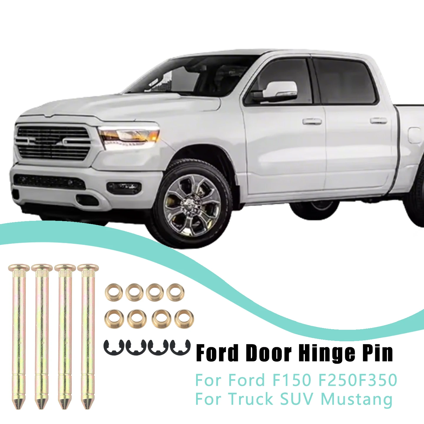 Door Hinge Roller Pin Door Hinge Pin and Bushing Kit Hinge for Ford F150 F250 F350 Car Accessories view 6