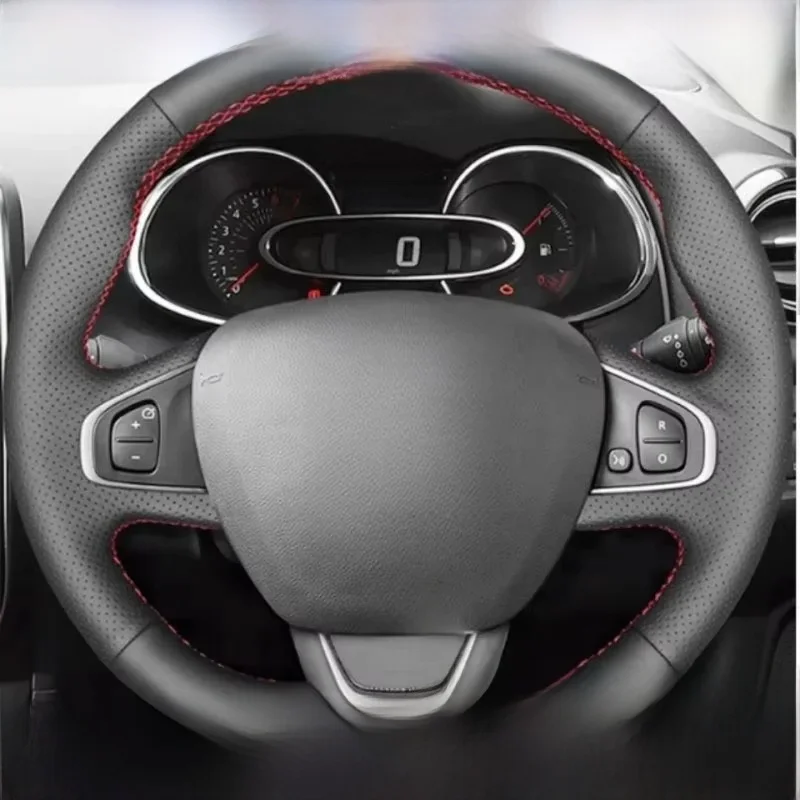 Personnalisé Couverture De Volant De Voiture En Microfibre En Cuir Pour Renault Clio 4 (IV) Kaptur Captur 2016-2019 DIY Volant Tresse